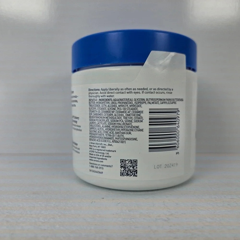 CeraVe Intensive Moisturizing Cream 5% Hydro-Urea 3 Ceramides 16oz Dry Skin Jar